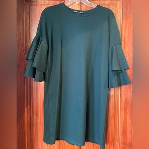 BERSHKA dress with wide sleeves